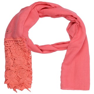 Designer Net Stole- Dark Pink